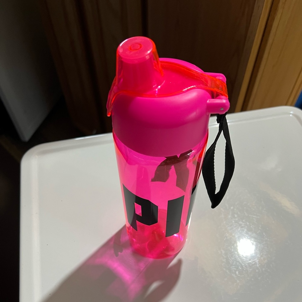 Pink Plastic water bottle